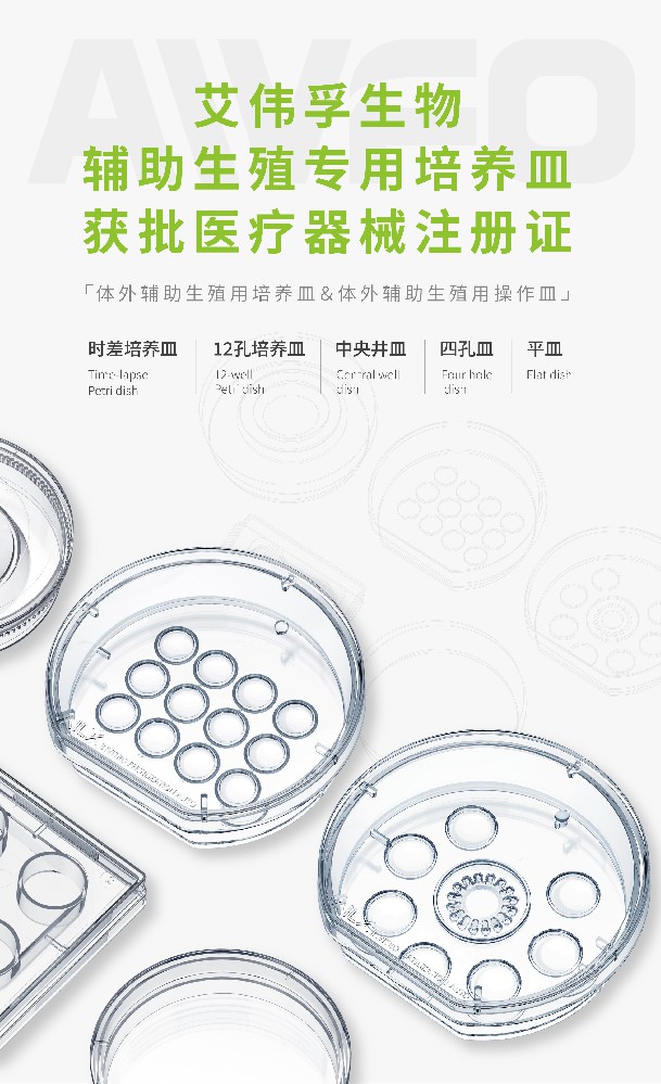 喜報 | 艾偉孚生物輔助生殖專用培養(yǎng)皿已獲批醫(yī)療器械注冊證！